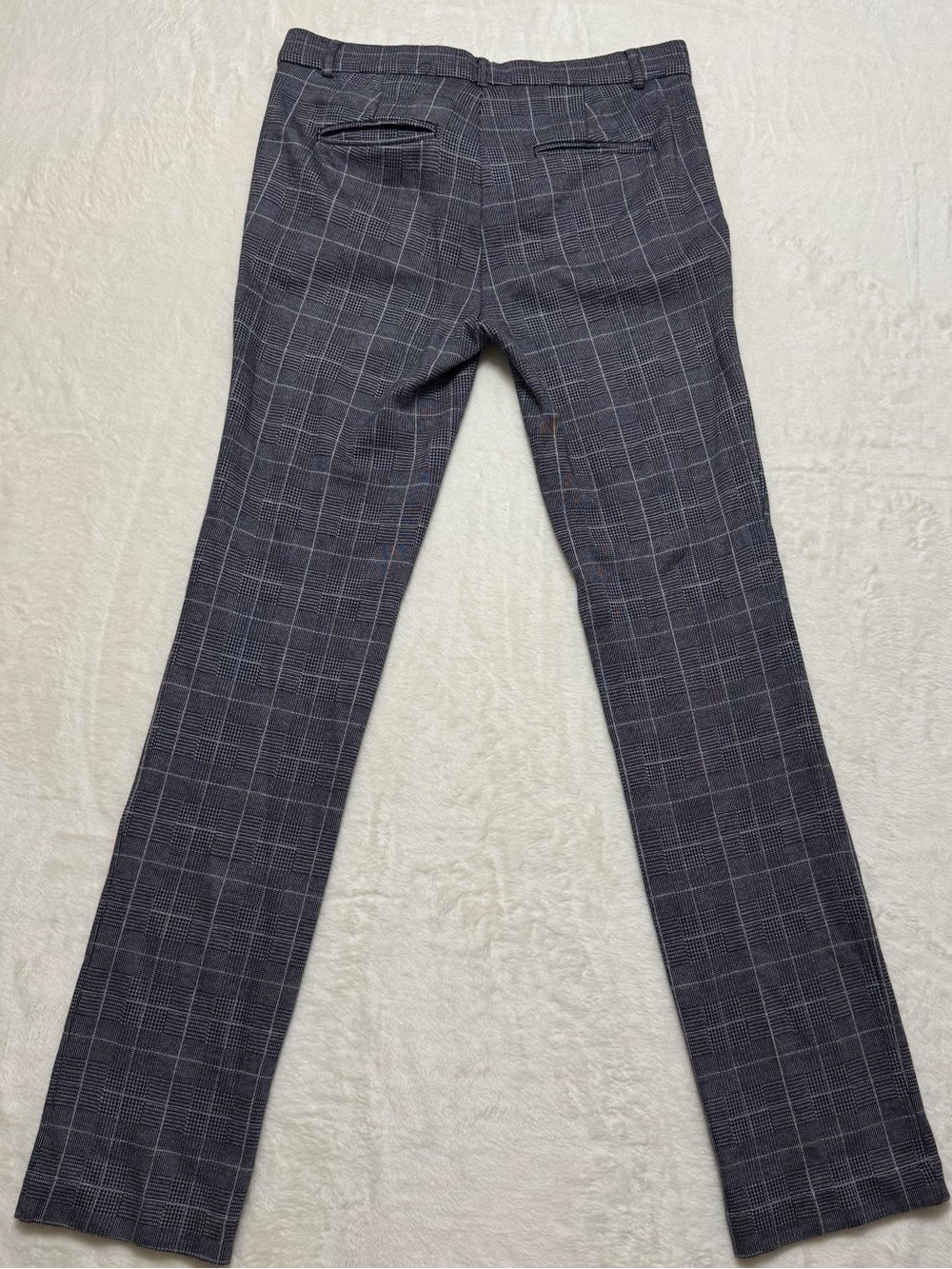 Ann Taylor Slim Leg Plaid Check Career Pant Work Size 0 Full Length - Picture 2 of 6